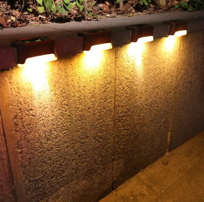 Solar Powered Step Lights for Patio