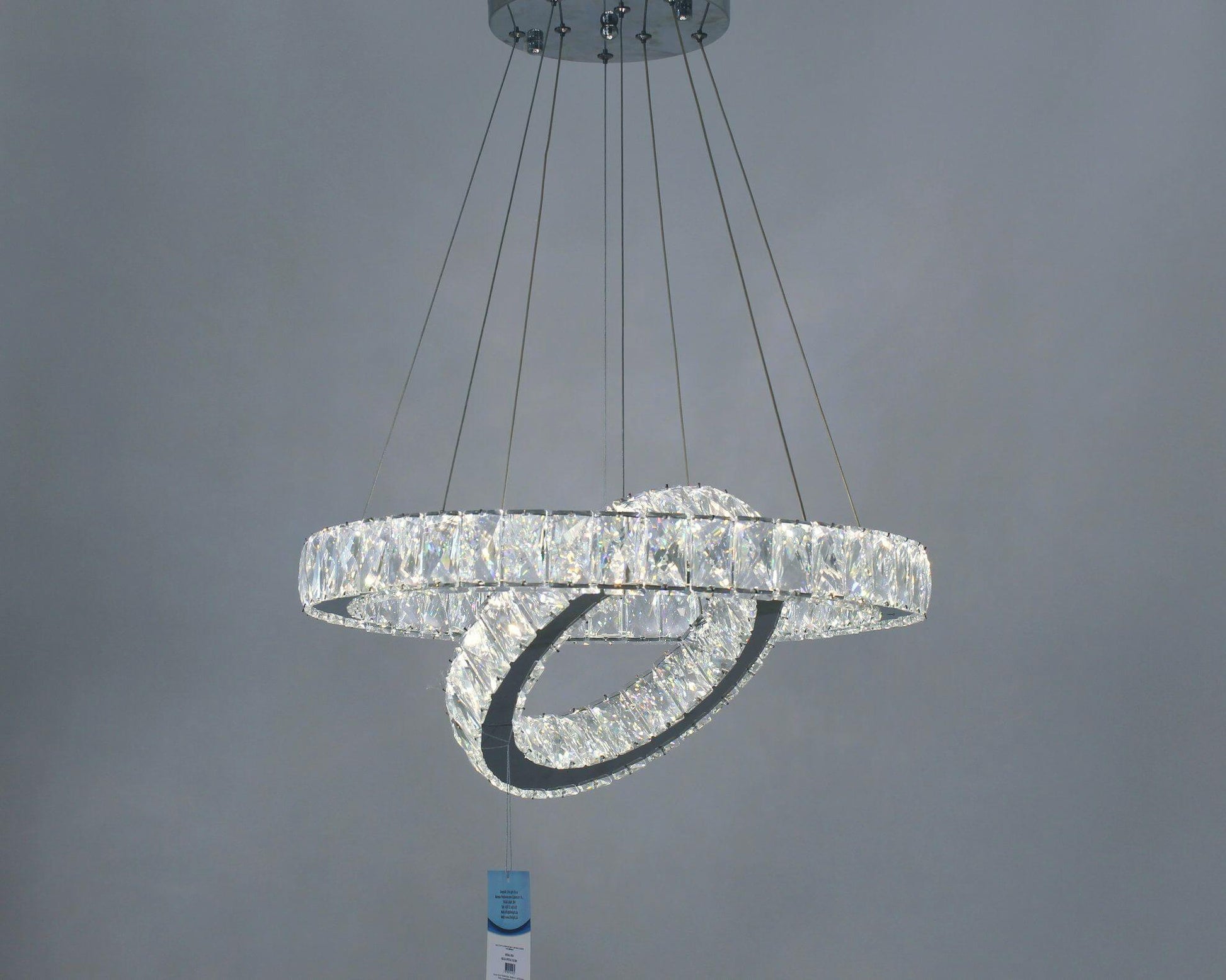 Modern Crystal Chandelier with LED Lights