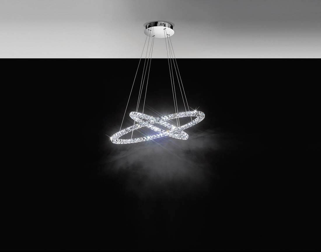 Modern Crystal Chandelier with LED Lights