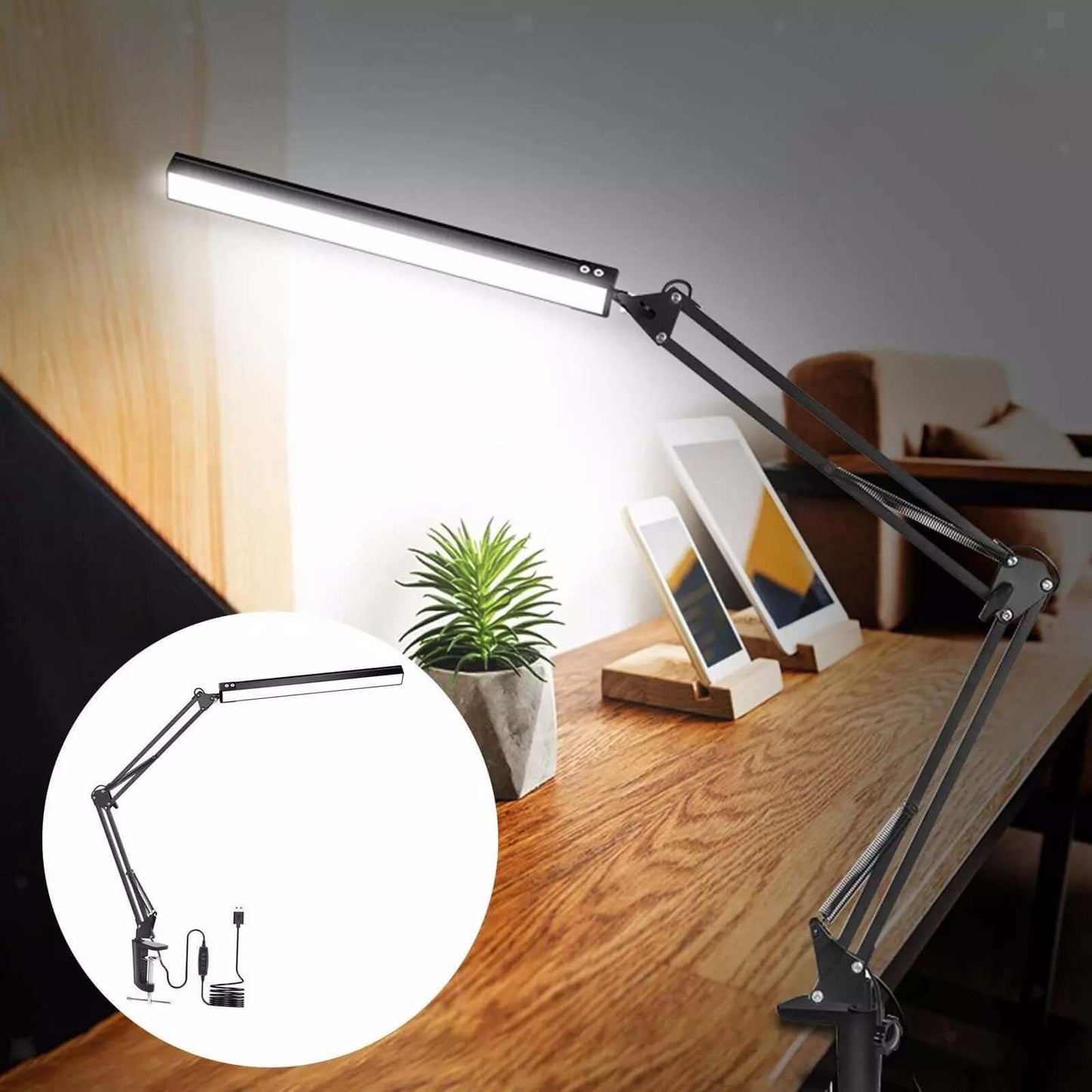 Eye - Caring Dimmable LED Clamp Light