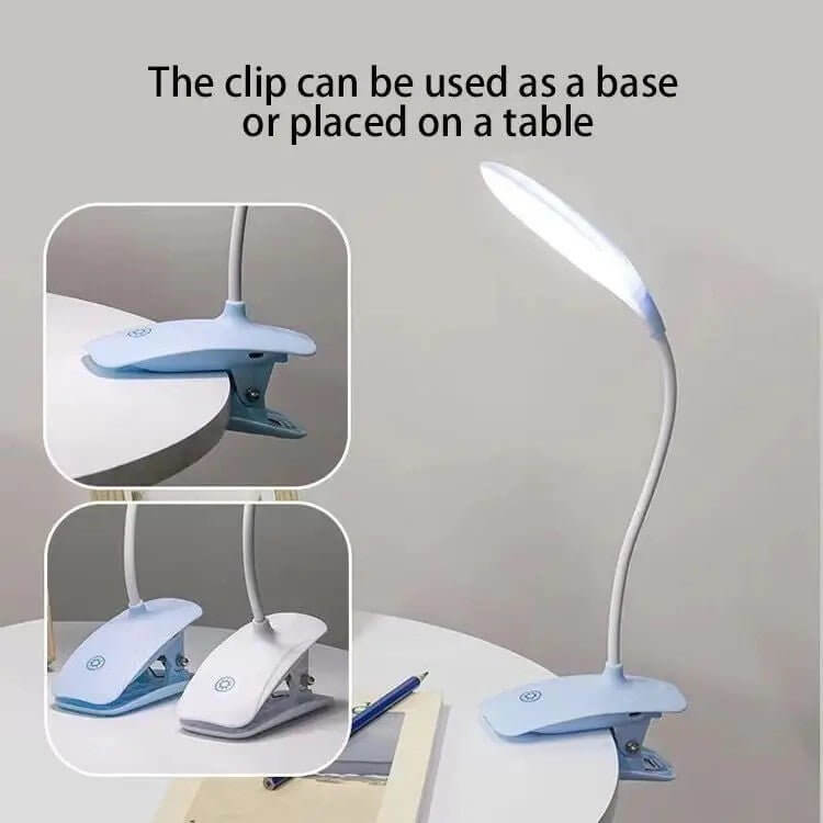 Clip - On LED Desk Lamp with 3 Brightness