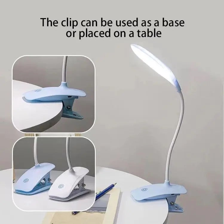 Clip-On LED Desk Lamp with 3 Brightness