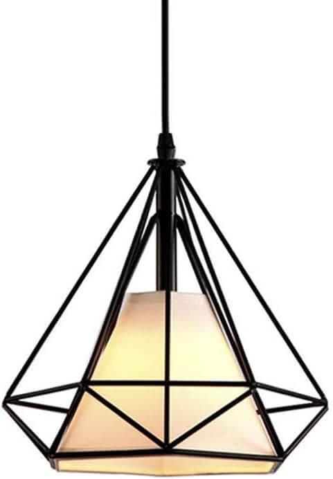 Retro Diamond Iron Cage Pendant Lamp