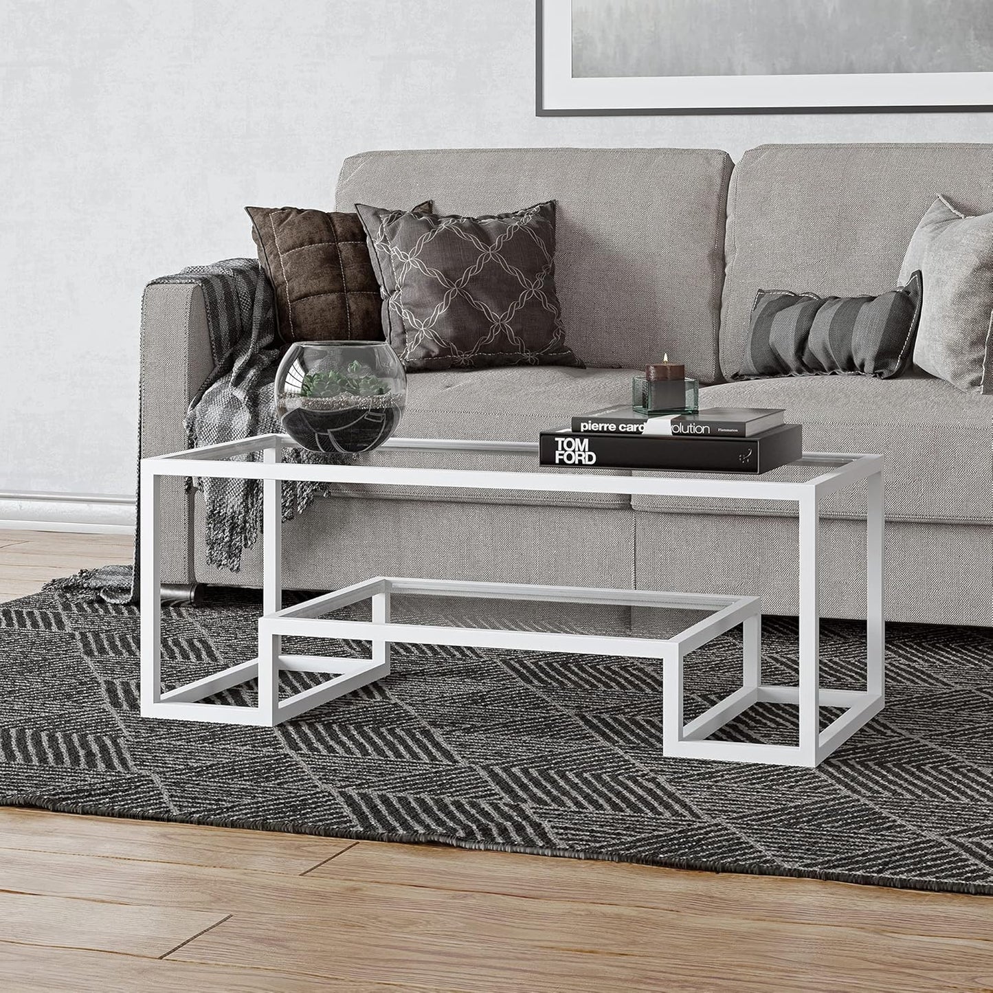 Entryway Table in Satin Nickel