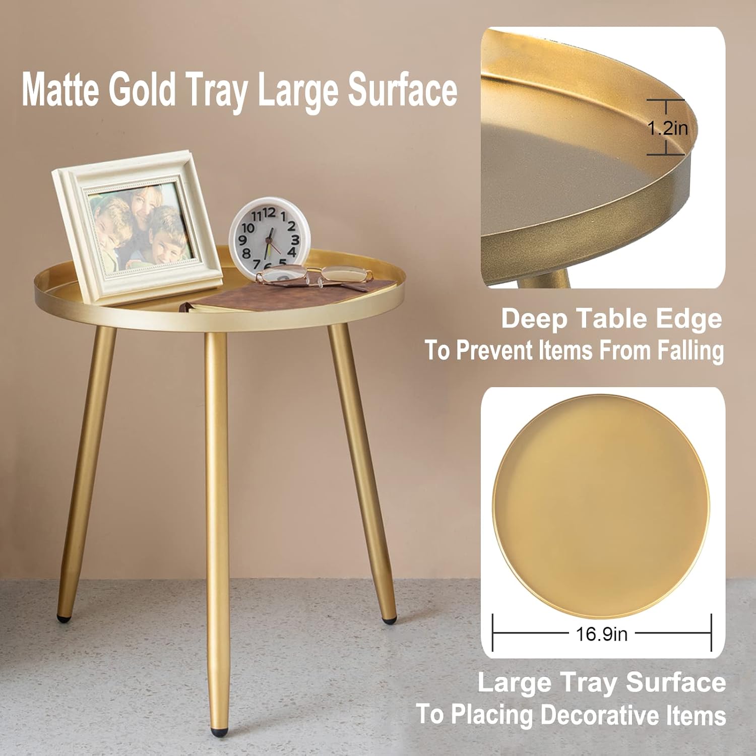 Waterproof Metal Side Table 