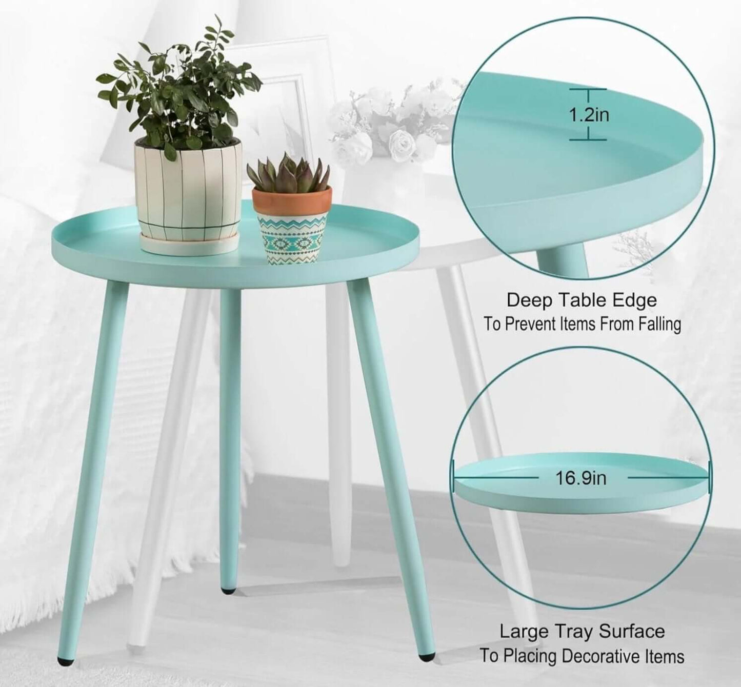 Waterproof Metal Side Table