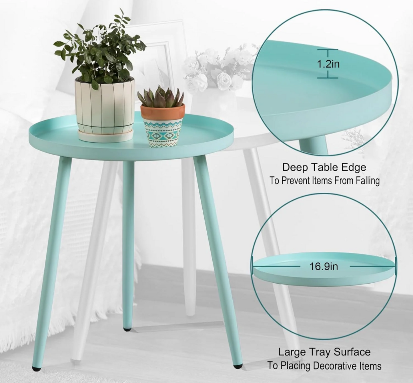 Waterproof Metal Side Table 