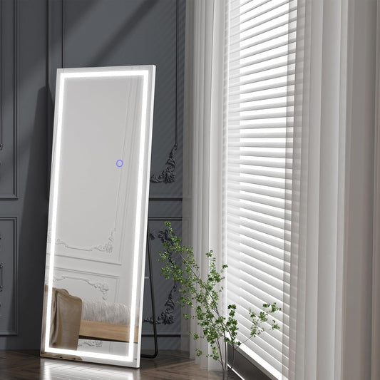 Full Body LED Mirror with Bracket - 3 Color Lighting