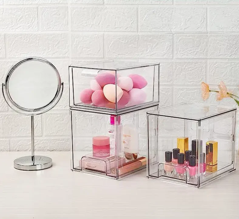 Clear Acrylic Storage Drawers