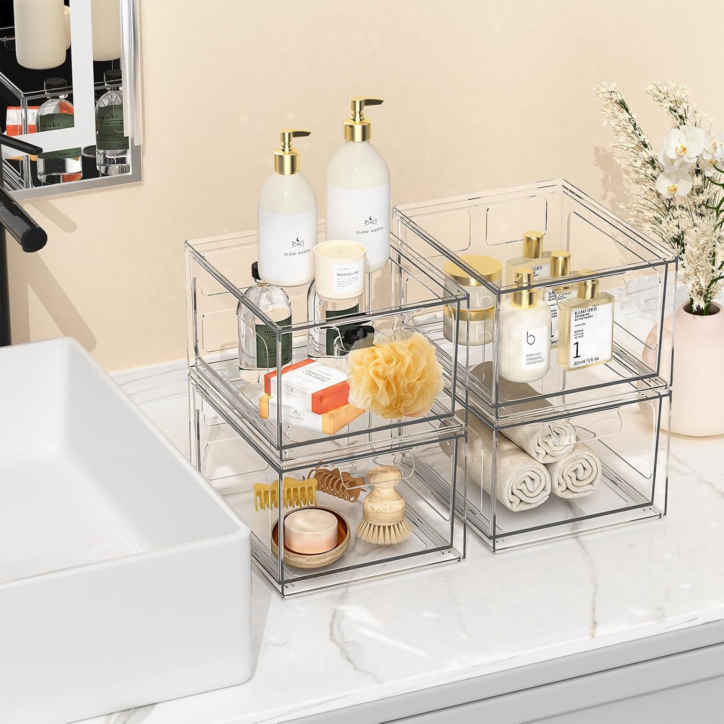 Clear Acrylic Storage Drawers