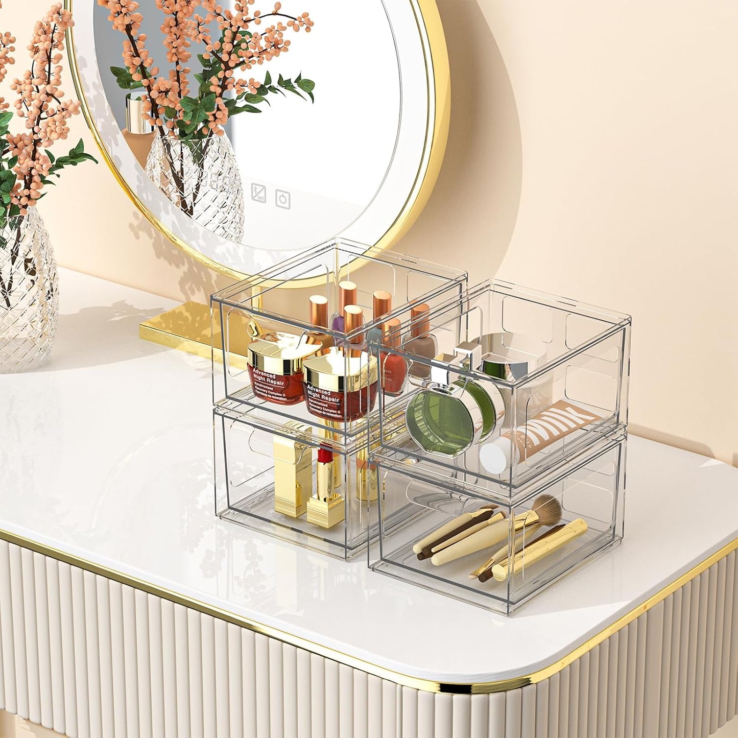 Clear Acrylic Storage Drawers