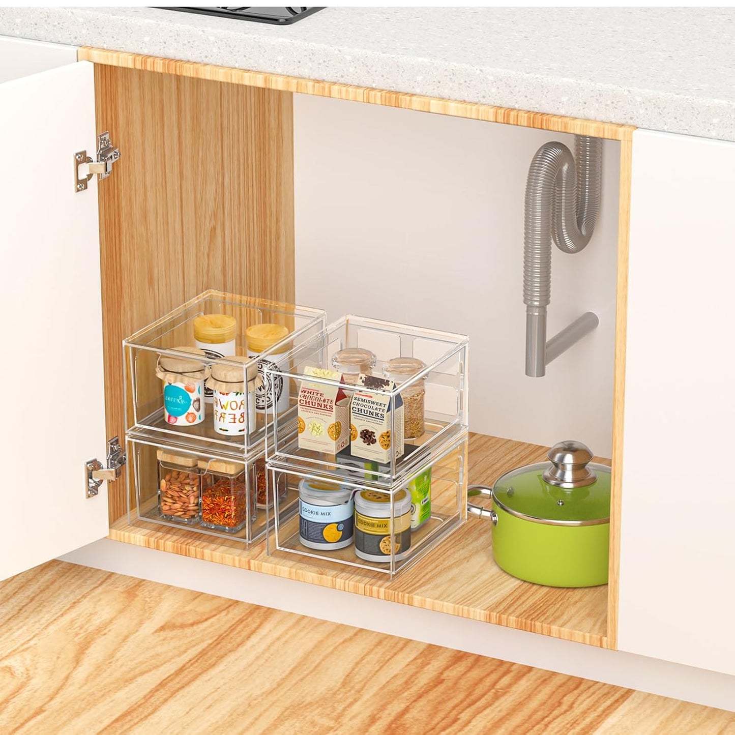 Clear Acrylic Storage Drawers