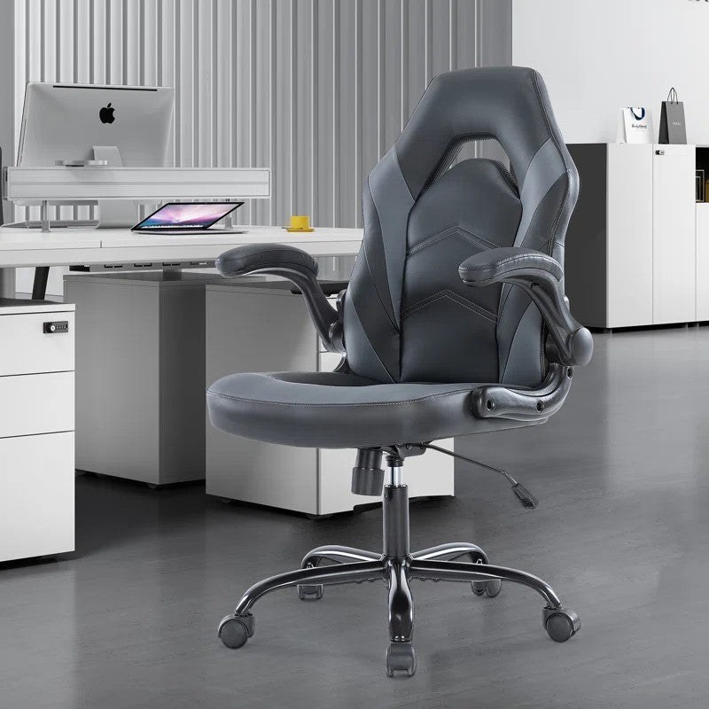 Swivel Desk Chair with Flip-Up Armrests