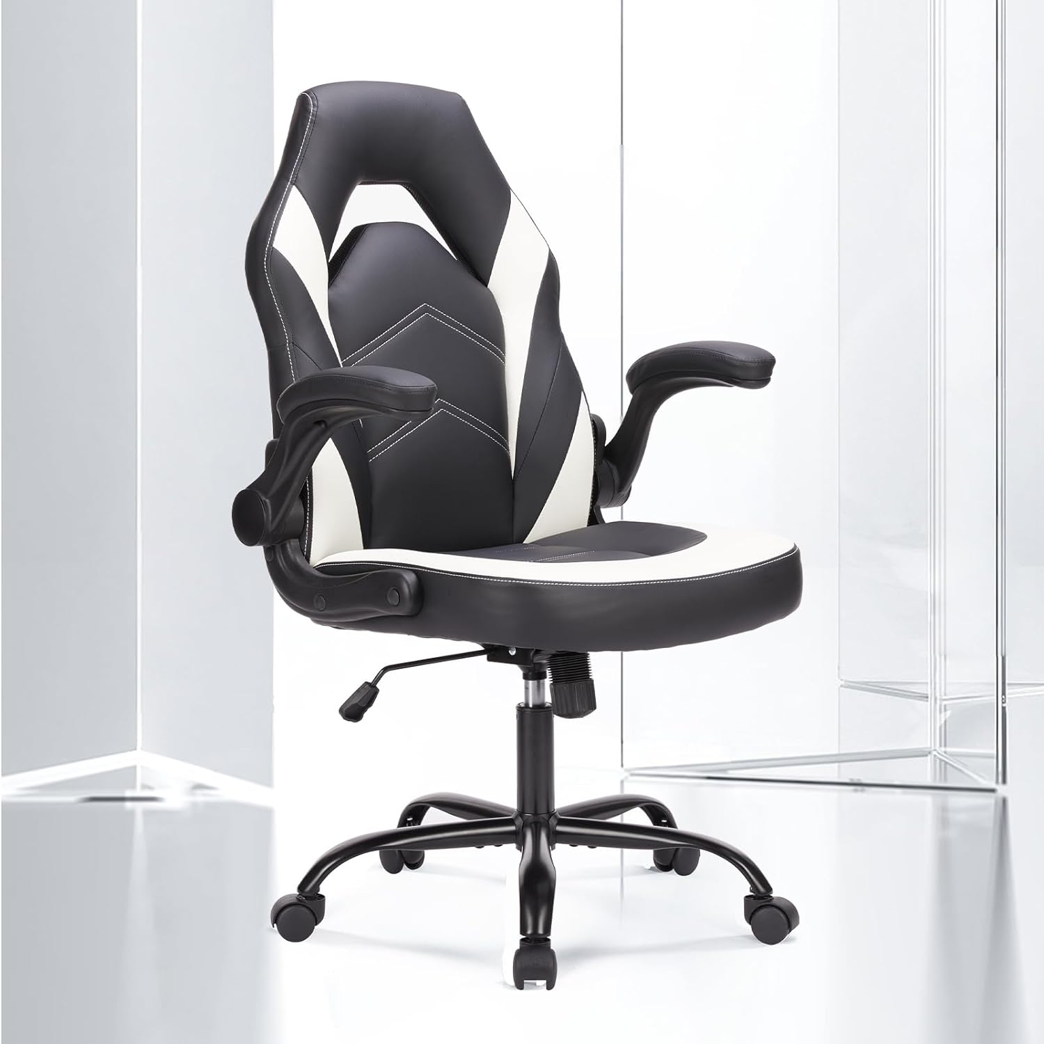 Swivel Desk Chair with Flip-Up Armrests