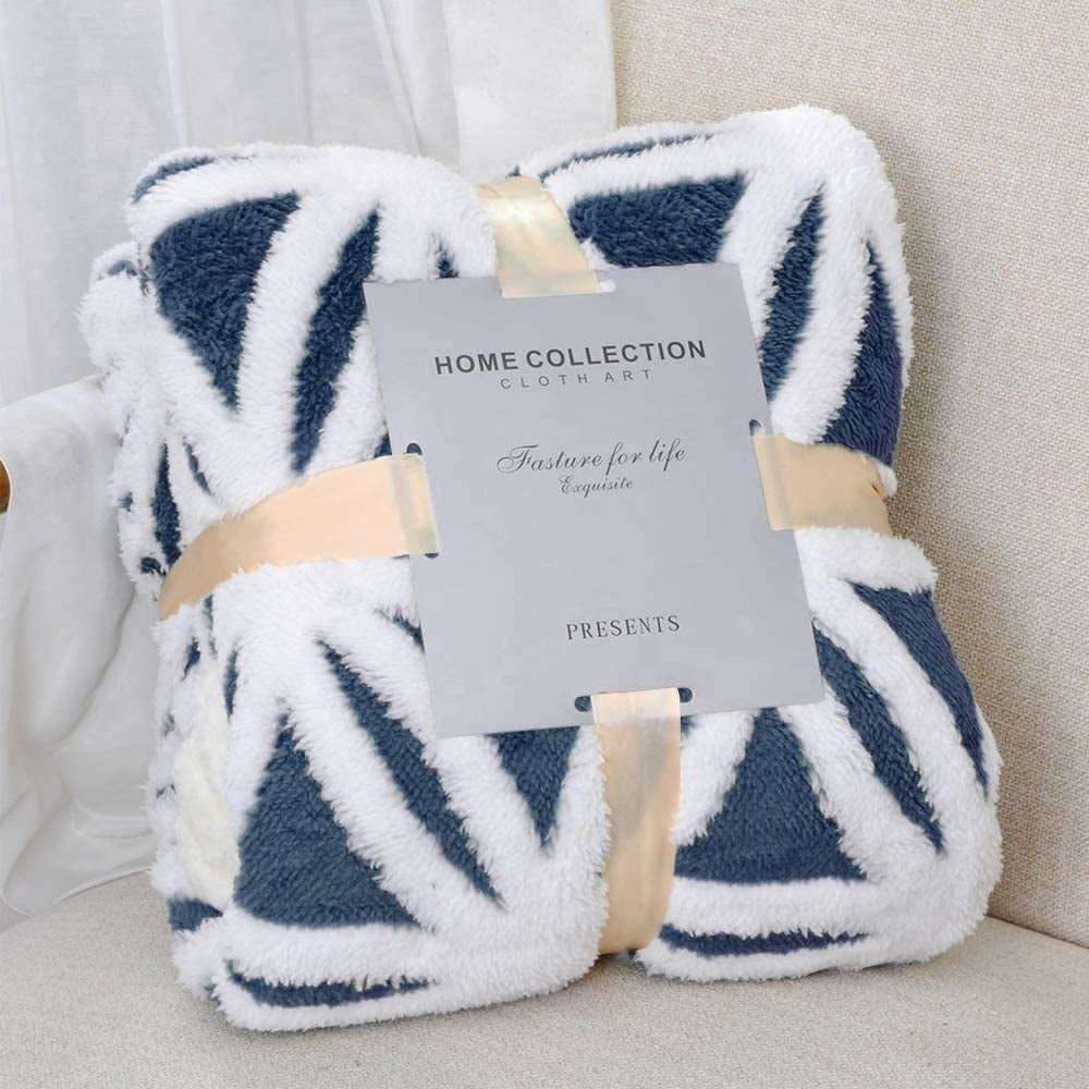 Soft Sherpa Fleece Throw Blanket 