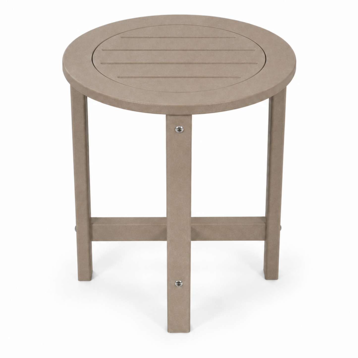 Verde Luxe HDPE All Weather Round Outdoor Side Table