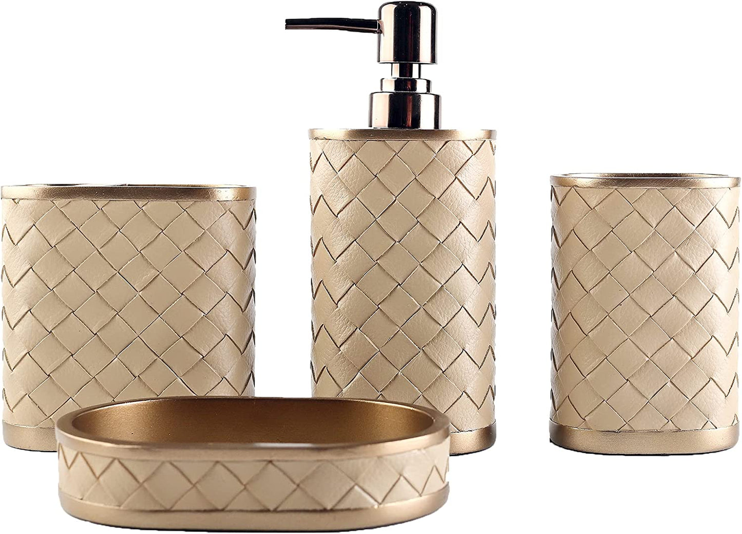 Farmhouse Bathroom Accessories Set (4-Piece)