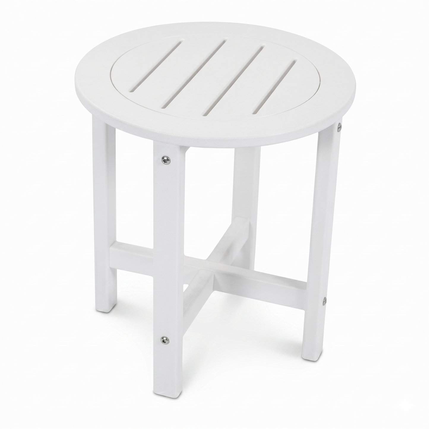 Verde Luxe HDPE All Weather Round Outdoor Side Table