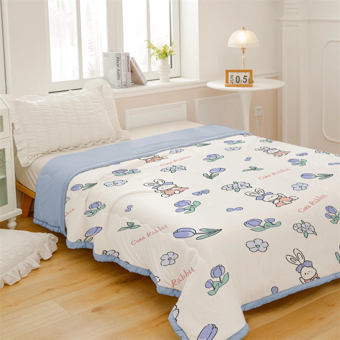 Summer Thin Quilt Comforter Soft Air Conditioning Four-Season Quilt/Duvet/Blanket Bed Duvets 150 Single Bed Quilt