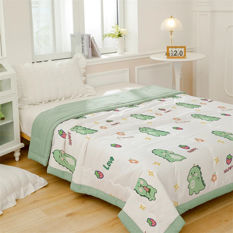 Summer Thin Quilt Comforter Soft Air Conditioning Four-Season Quilt/Duvet/Blanket Bed Duvets 150 Single Bed Quilt