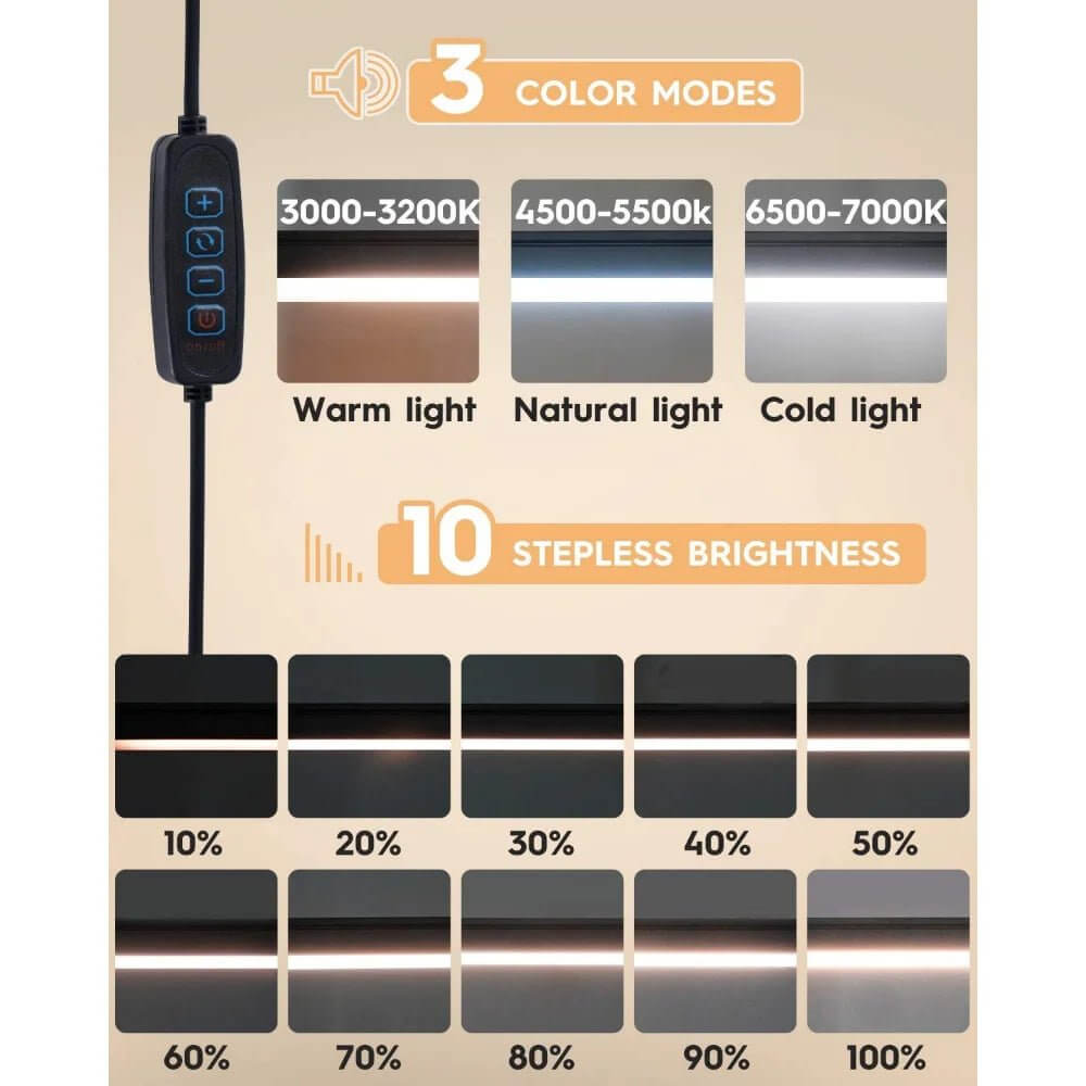 Eye - Caring Dimmable LED Clamp Light