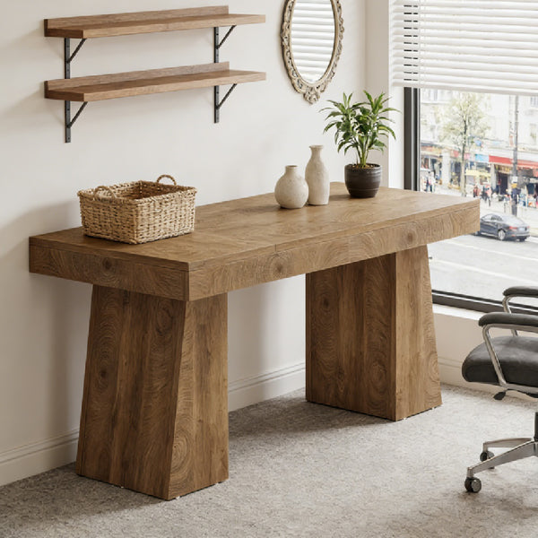 Mid Century Modern Executive Desk (55")