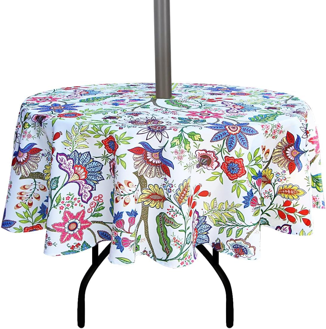 Waterproof Zippered Tablecloth with Umbrella Hole