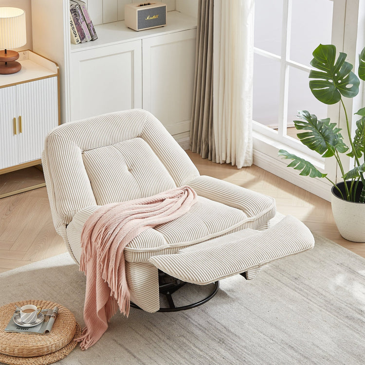 360 Degree Corduroy Swivel Upholstered Sofa Couch