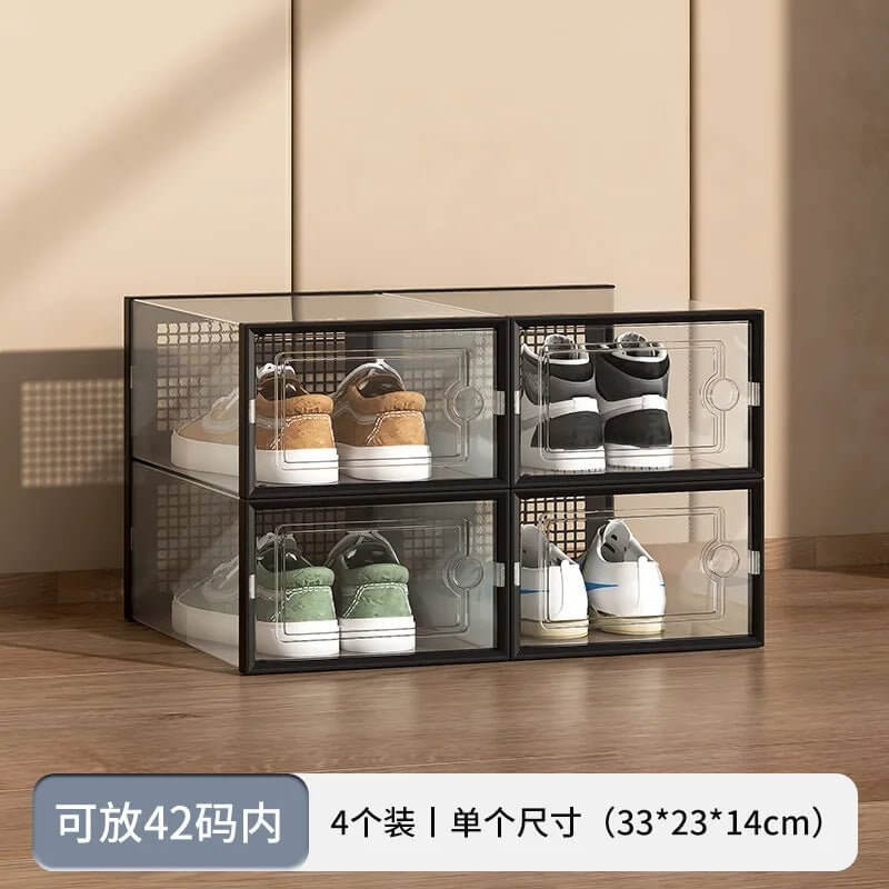 Clear Stackable Shoe Storage Boxes