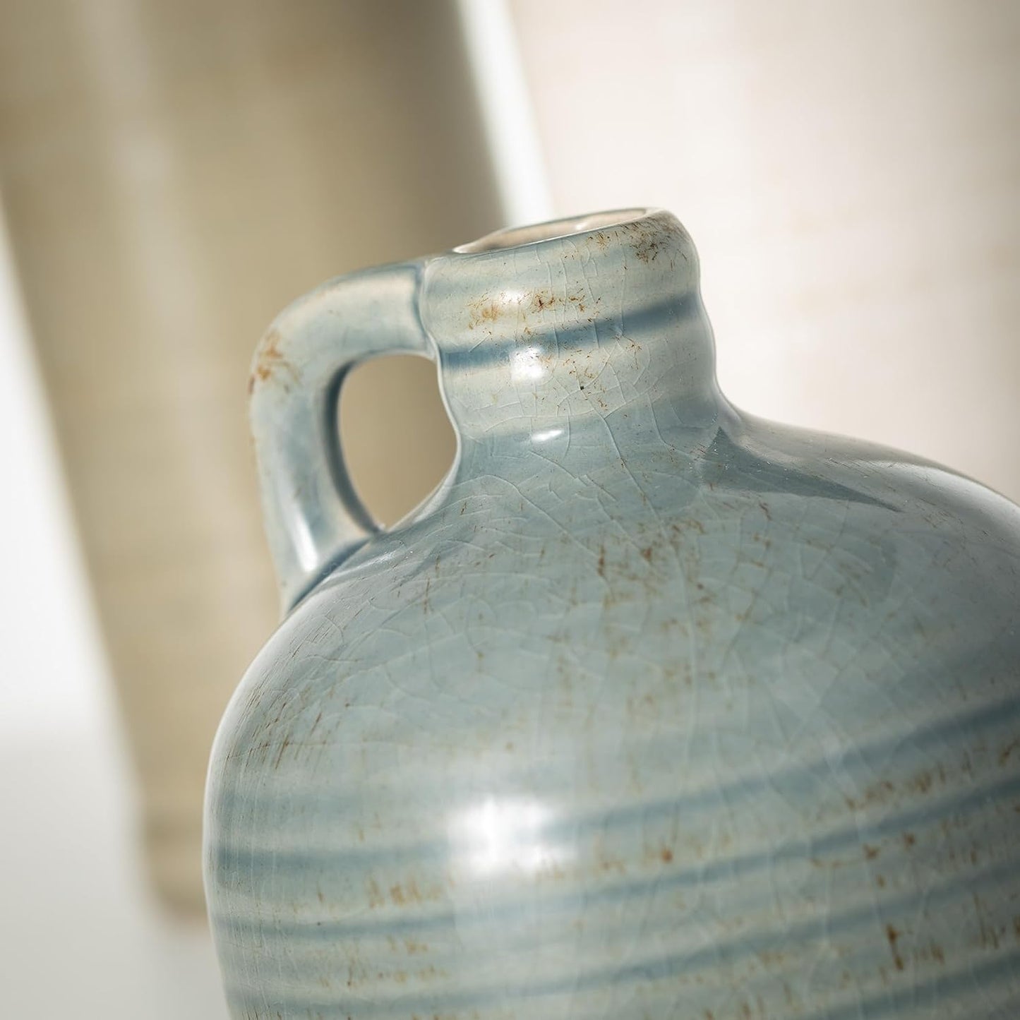 Ceramic Jug Vase Set for Farmhouse Decor