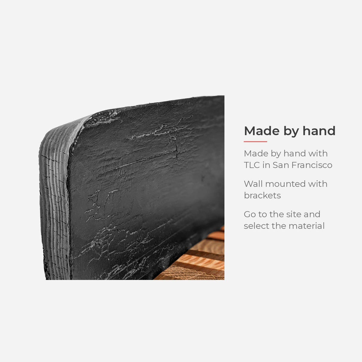 Made by hand (feature callout)