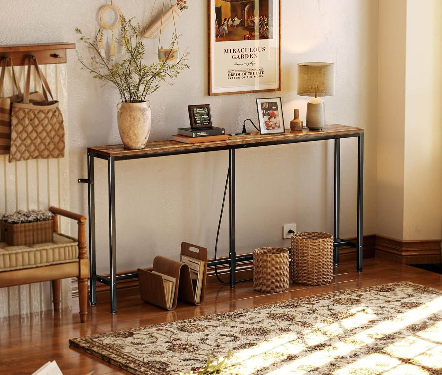 Console Table with Outlet