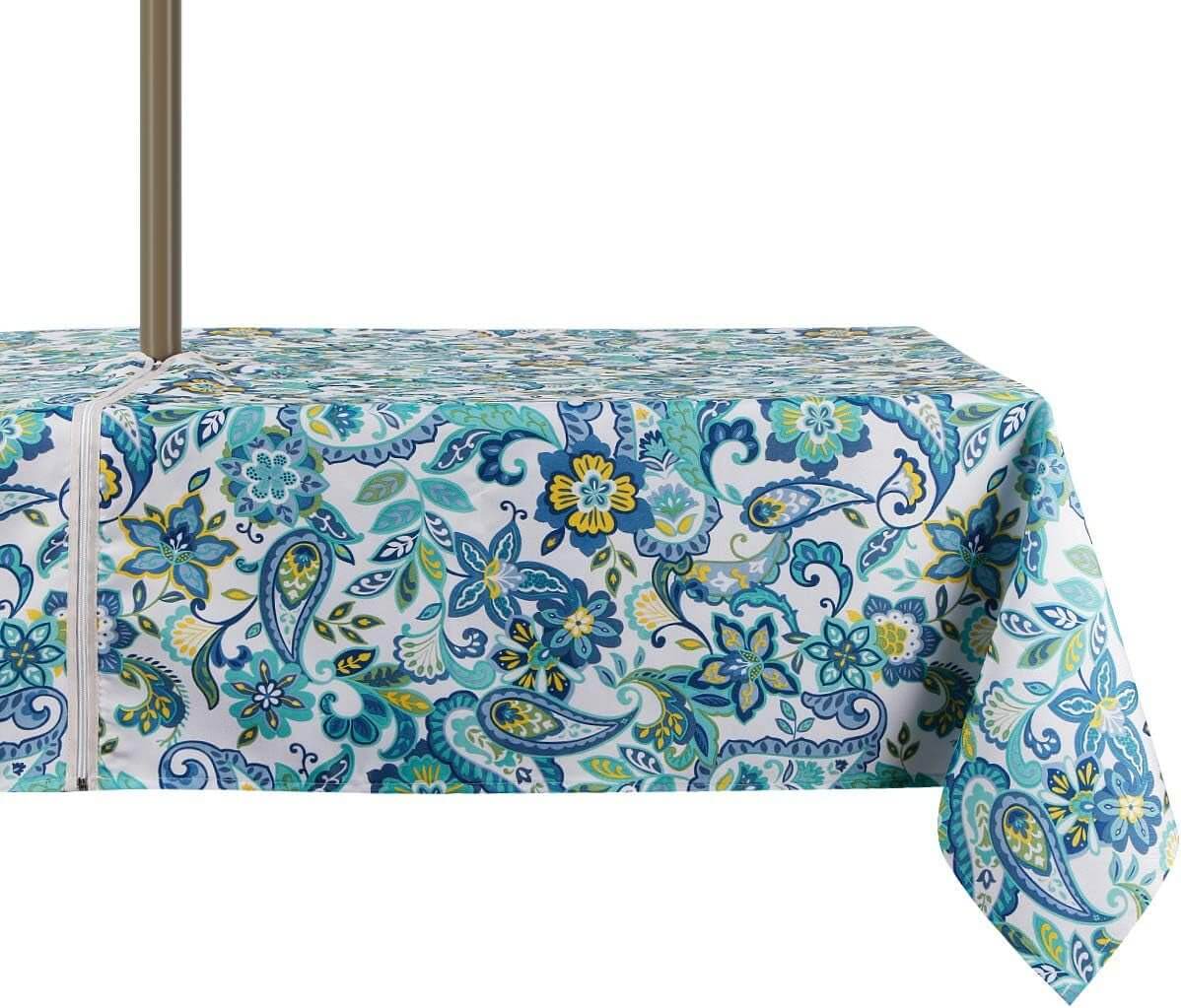 Waterproof Zippered Tablecloth with Umbrella Hole