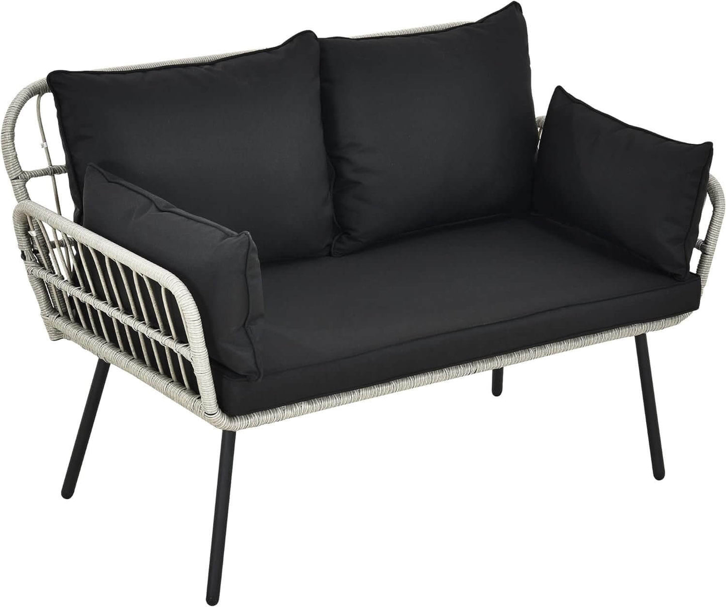 All - Weather Wicker Large Loveseats Patio