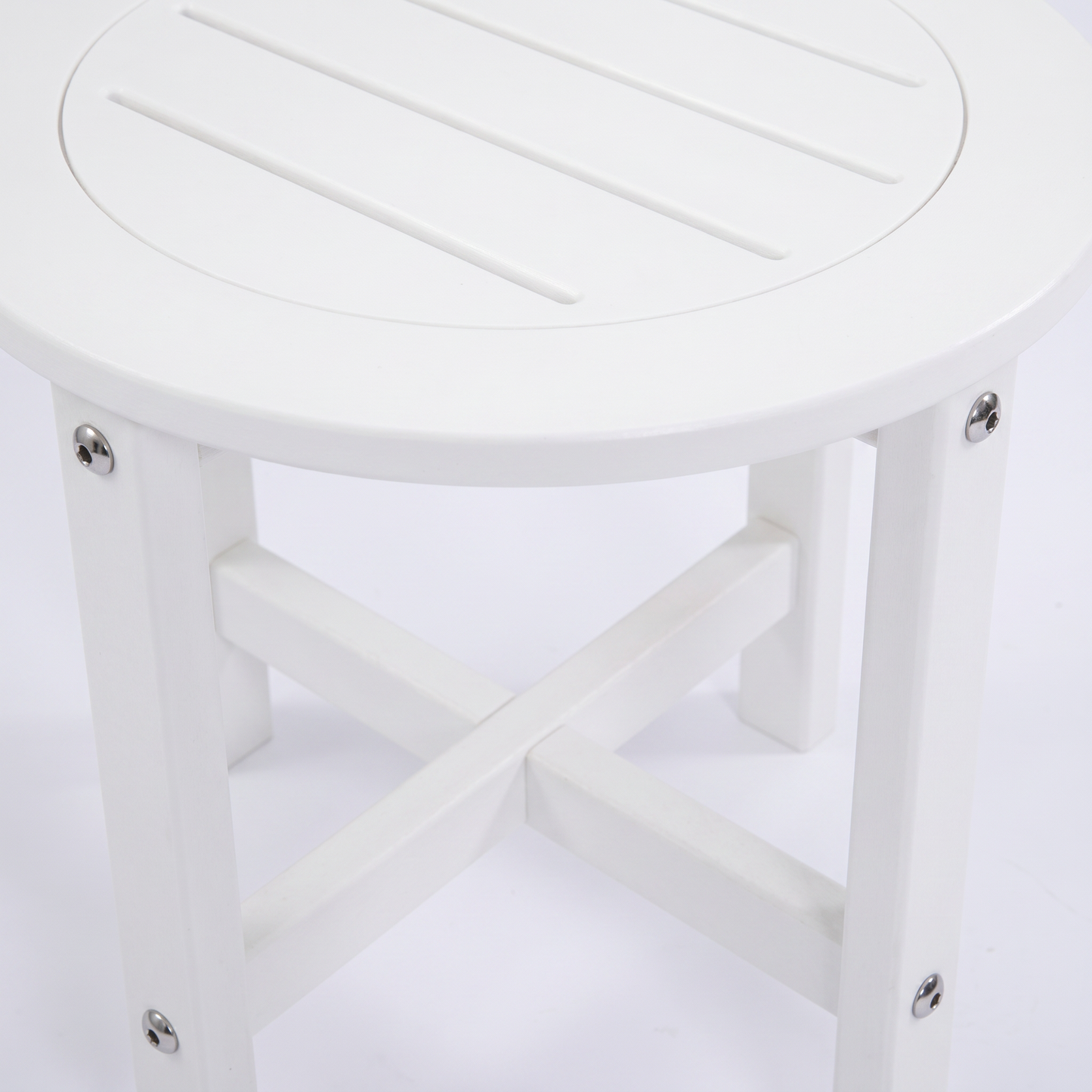 Verde Luxe HDPE All Weather Round Outdoor Side Table