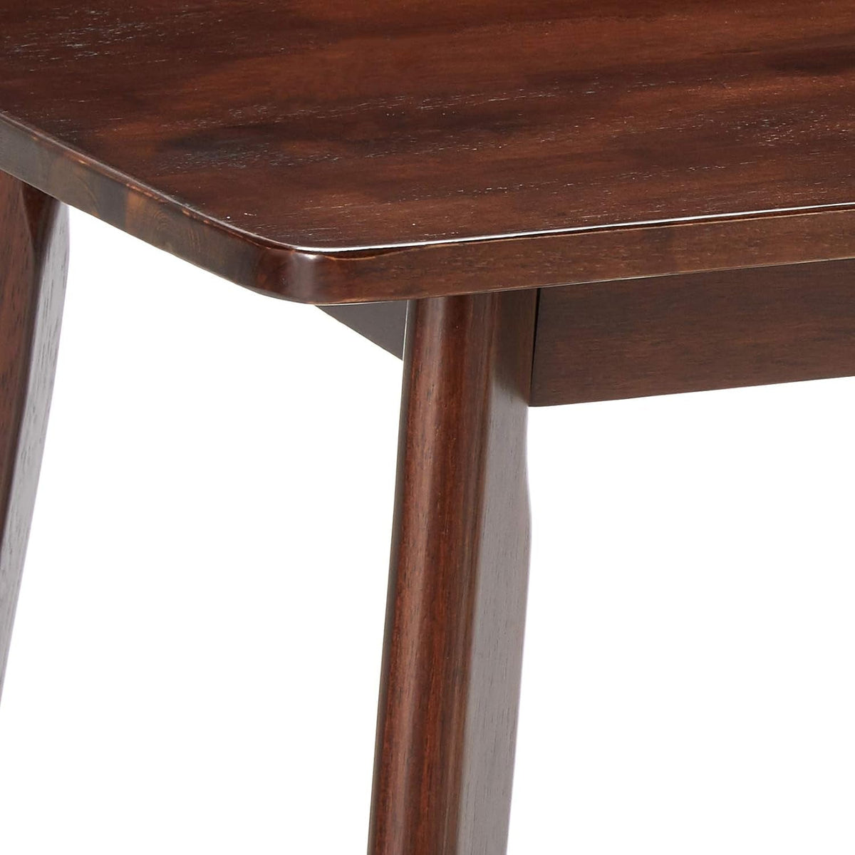 Shaye Walnut Dining Table in Solid Wood, 47.2 Inch Long