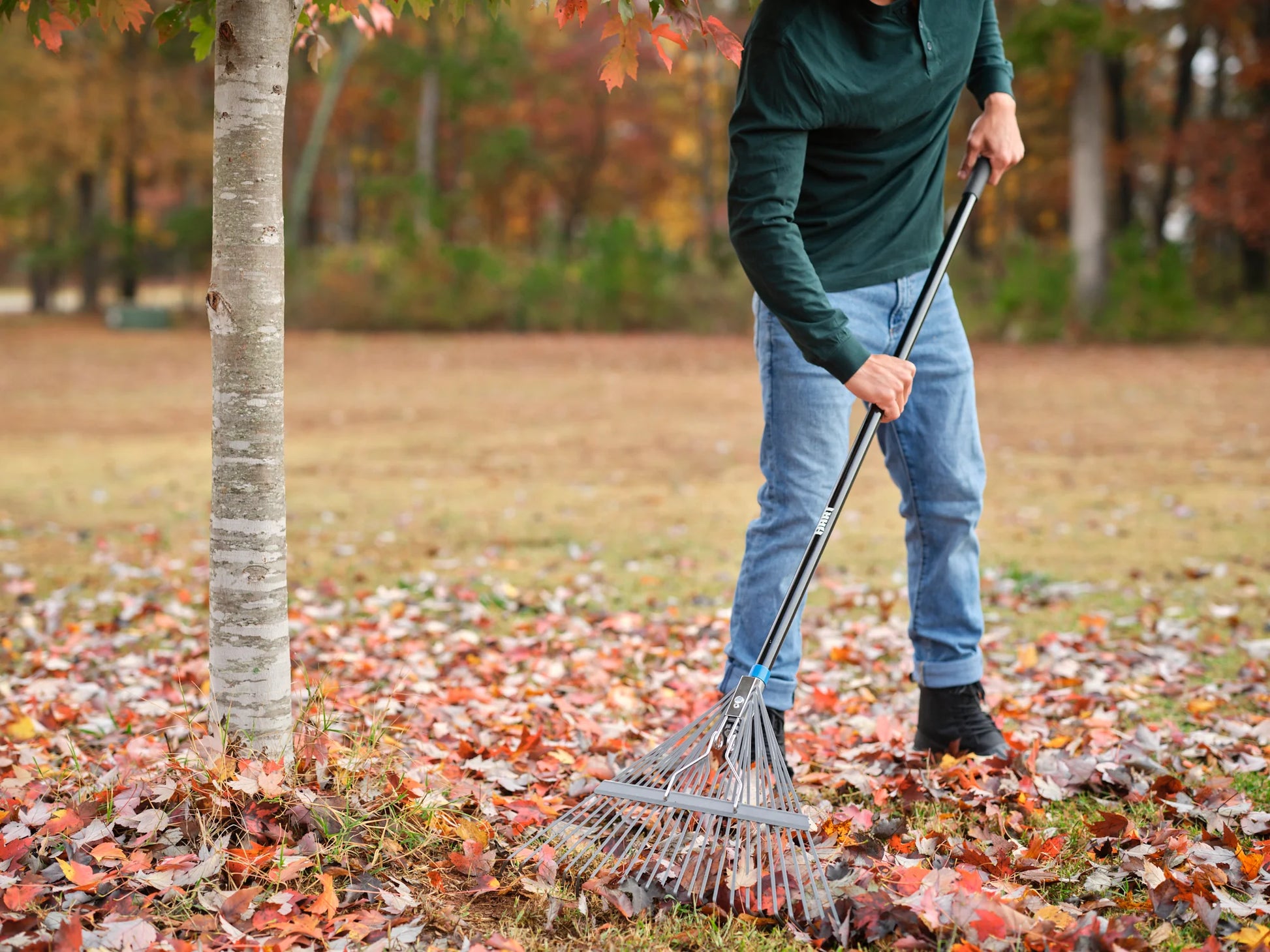 Garden Tool Starter Kit - Digging Shovel, Leaf Rake, Hedge Shears, 5/8" Bypass Hand Pruner