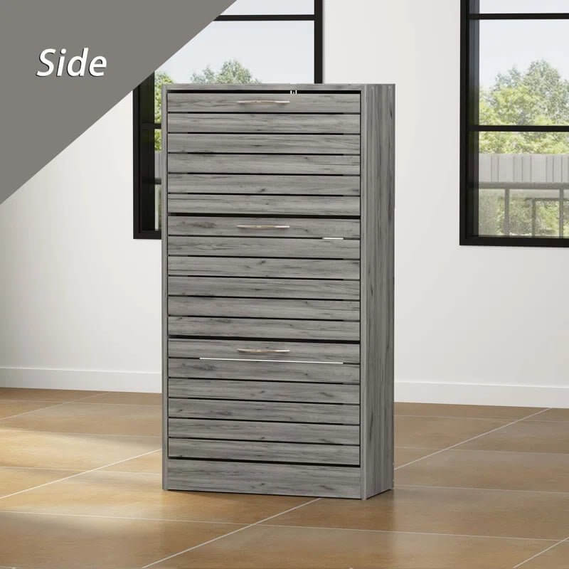 Compact 12 - Pair Shoe Storage Cabinet