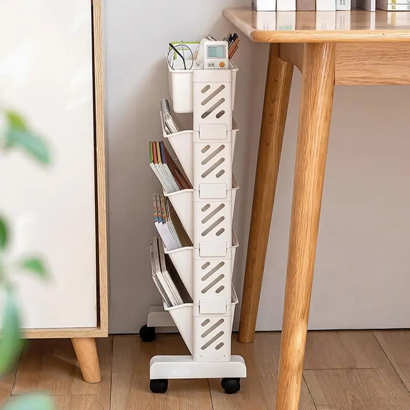 5-Tier Rolling Storage Cart for Bedroom & Kitchen