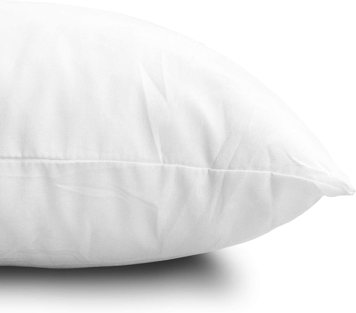 Throw Pillow Inserts, Set of 2 Lightweight down Alternative Polyester Pillow, Couch Cushion, Sham Stuffer, Machine Washable. (White, 12X20)