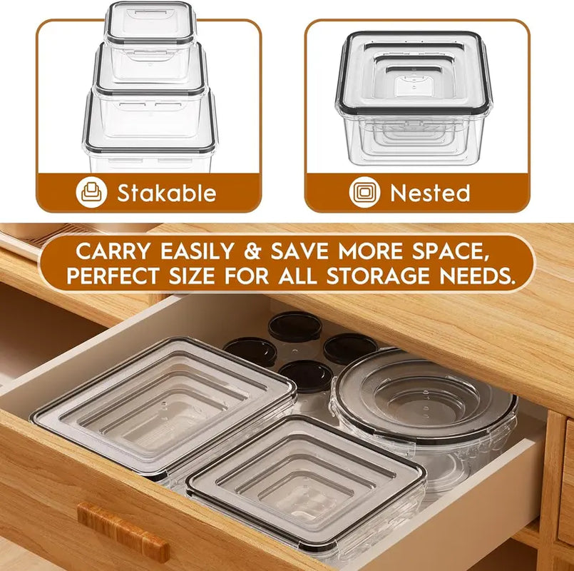 Organize Your Kitchen: 40-Piece Food Storage Set - BPA-Free, Leakproof