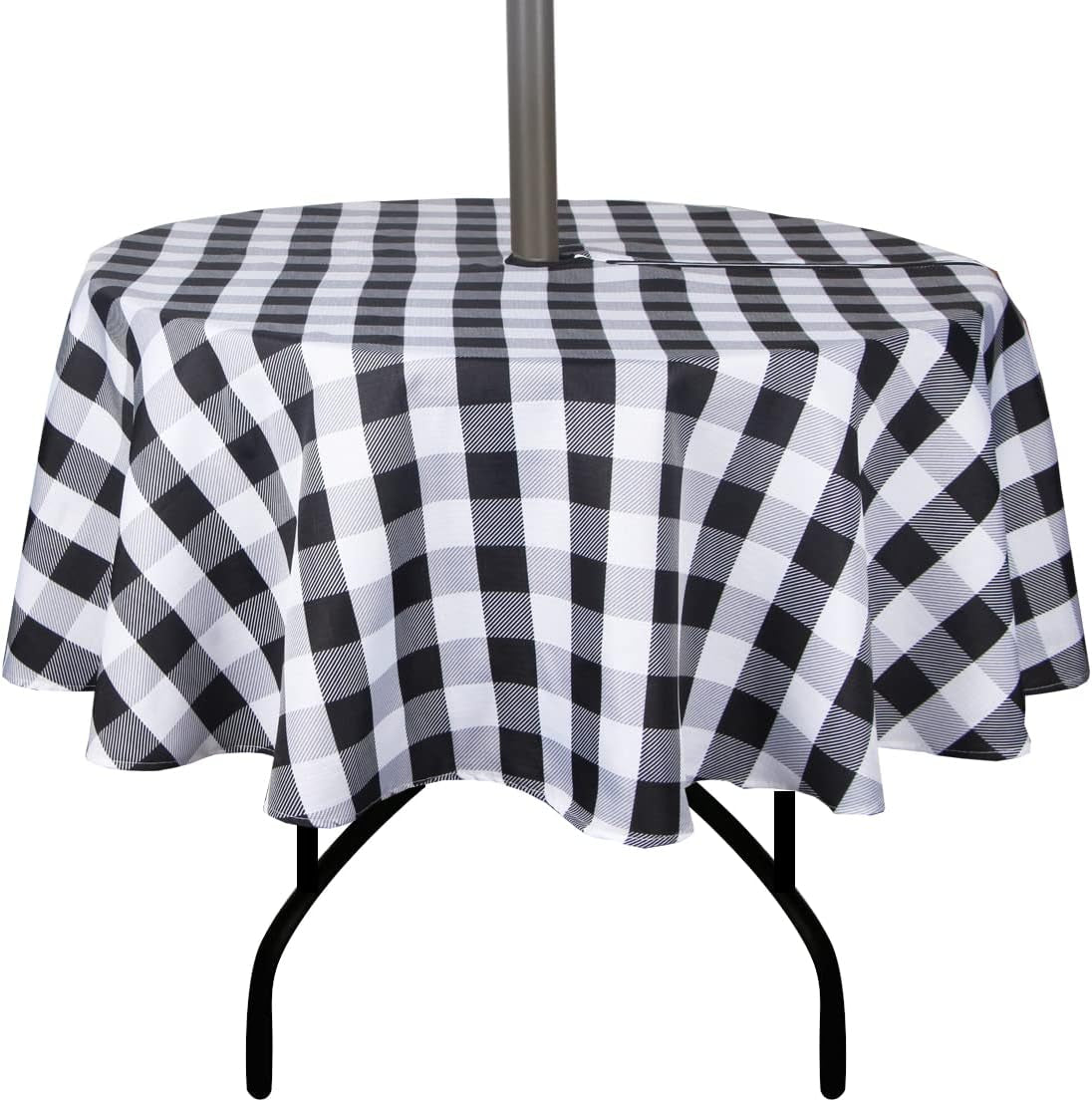 Waterproof Zippered Tablecloth with Umbrella Hole