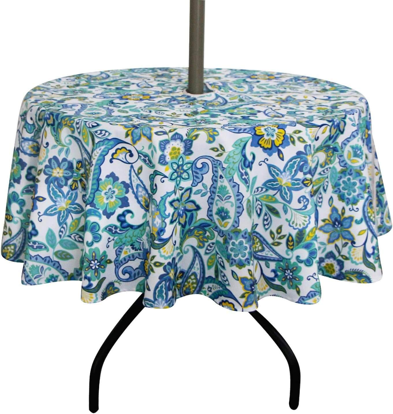 Waterproof Zippered Tablecloth with Umbrella Hole