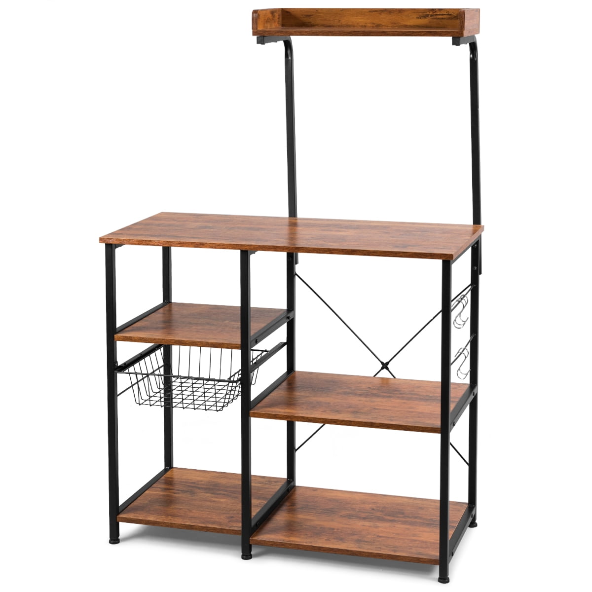 Multi-Functional Kitchen Rack with Microwave Stand