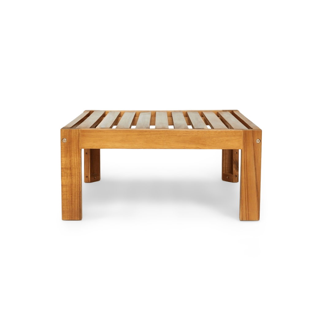 acacia wood tea table frame, no cushion