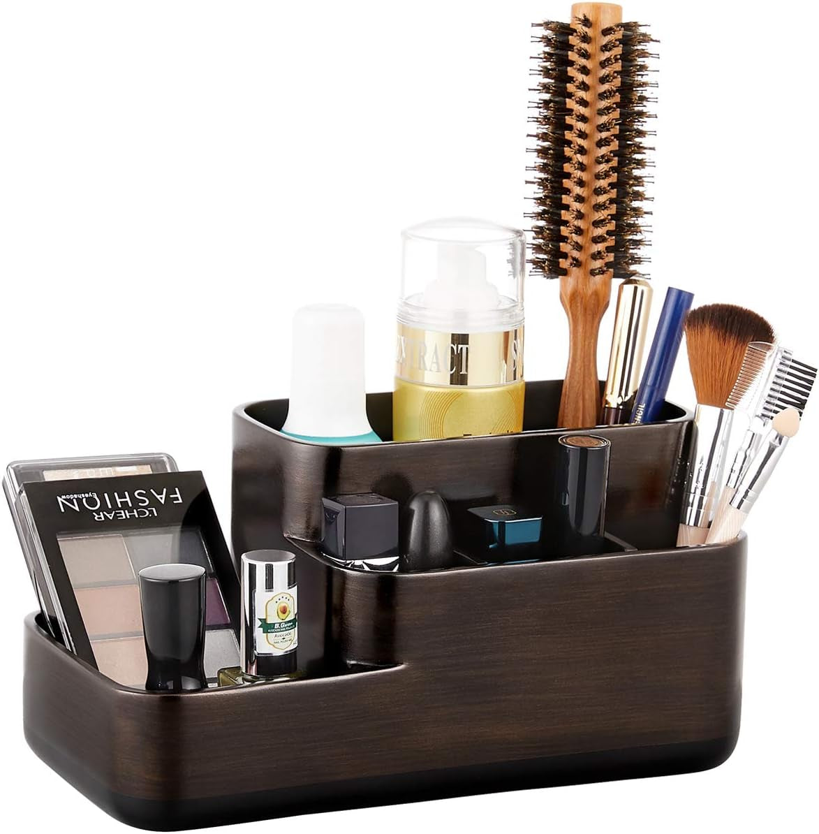 Toothbrush Holder with Makeup Tray