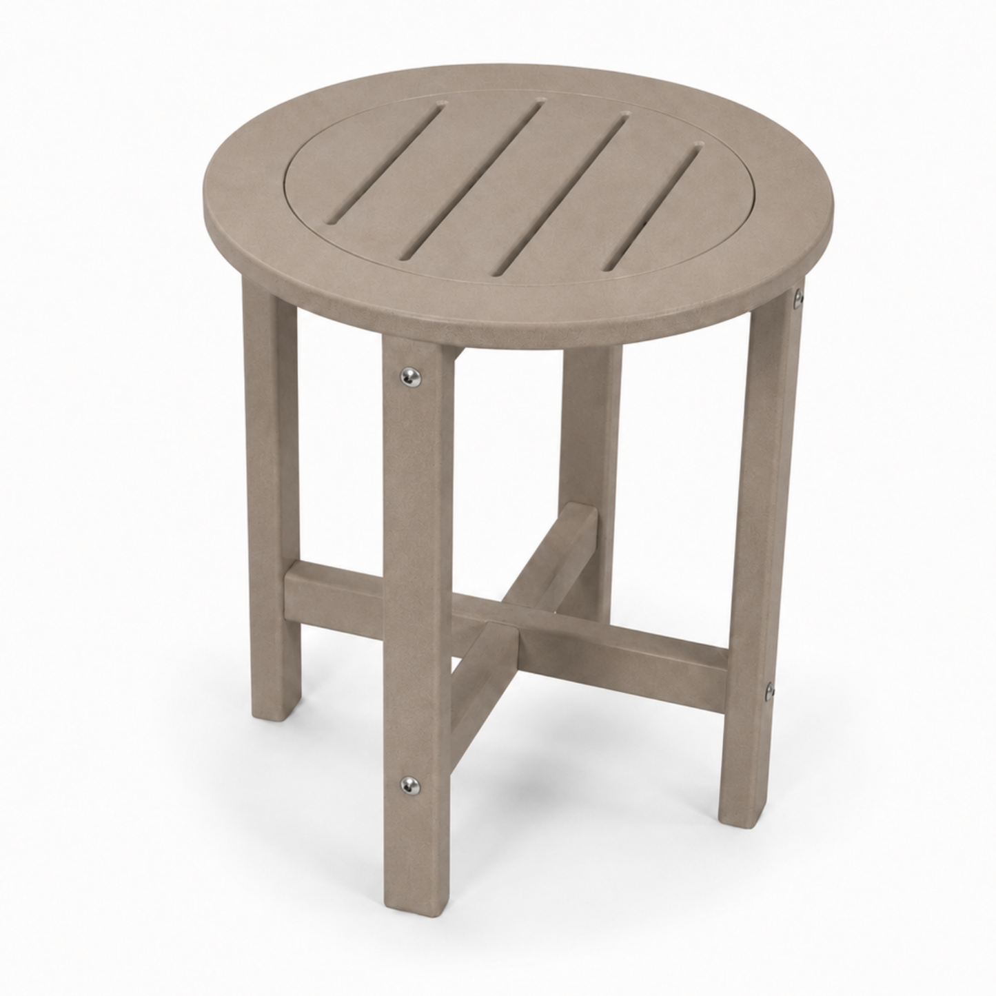 Verde Luxe HDPE All Weather Round Outdoor Side Table