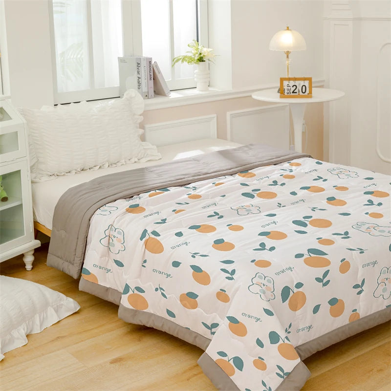 Summer Thin Quilt Comforter Soft Air Conditioning Four-Season Quilt/Duvet/Blanket Bed Duvets 150 Single Bed Quilt