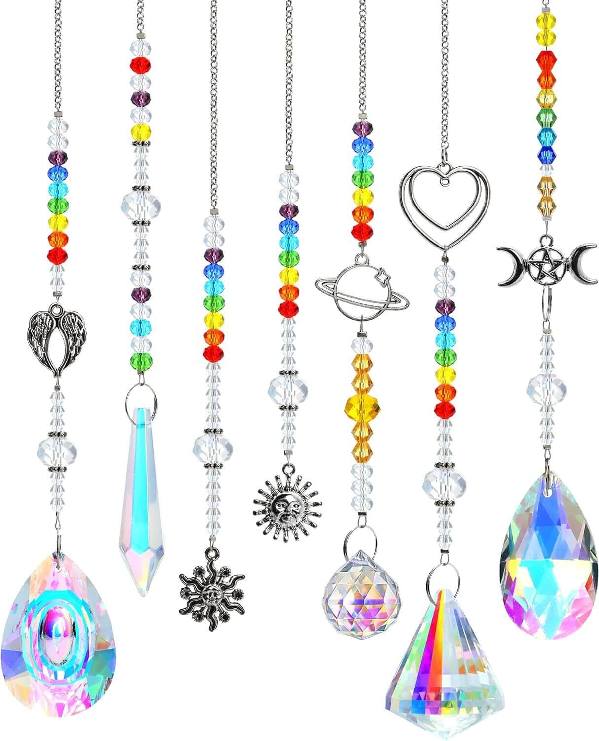 6 - Piece Crystal Suncatcher Set