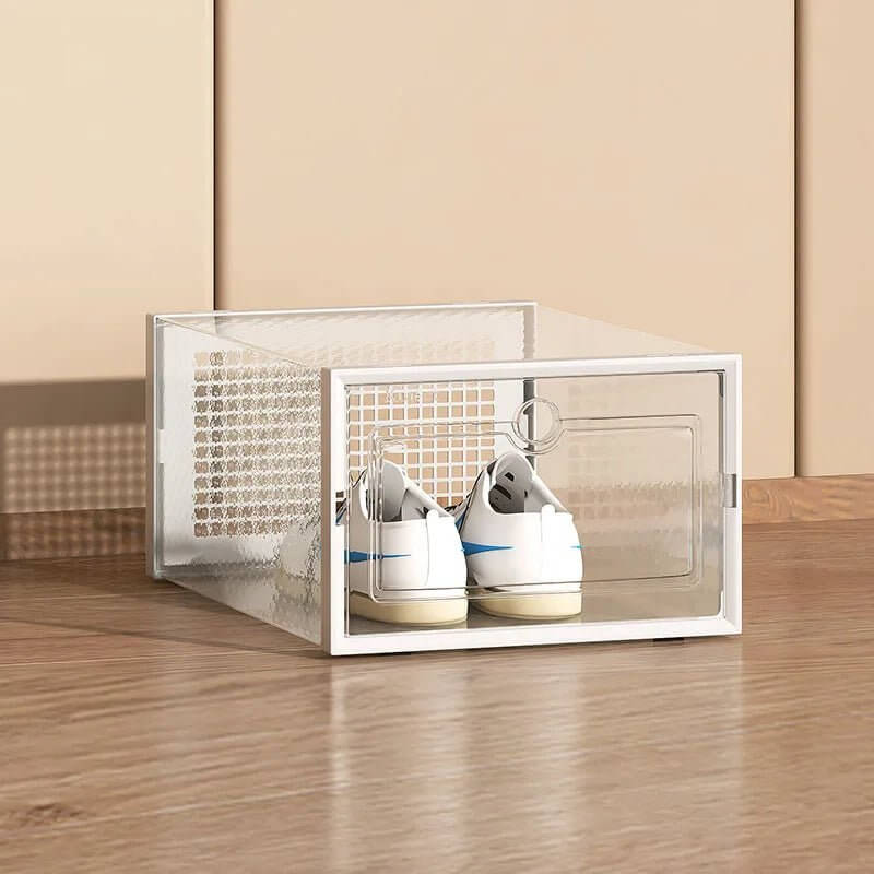 Clear Stackable Shoe Storage Boxes